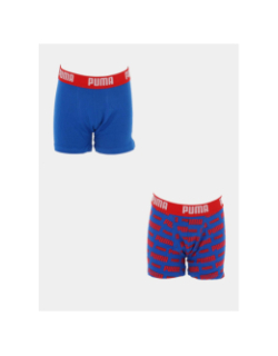 Pack de 2 boxers everyday logo bleu et rouge garçon - Puma