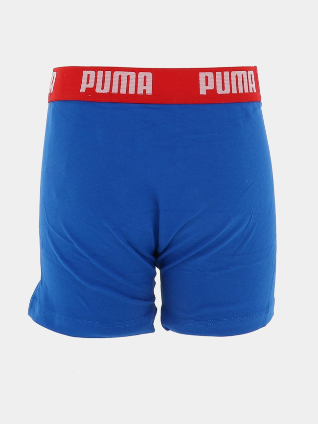 Pack de 2 boxers everyday logo bleu et rouge garçon - Puma