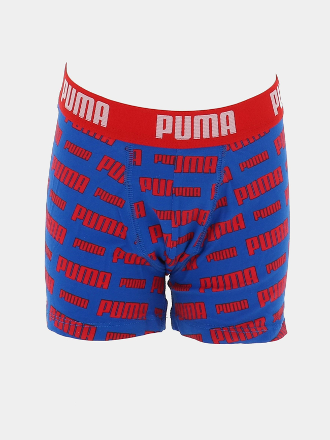Pack de 2 boxers everyday logo bleu et rouge garçon - Puma