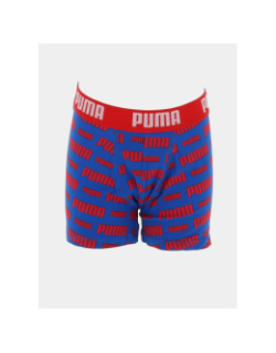 Pack de 2 boxers everyday logo bleu et rouge garçon - Puma