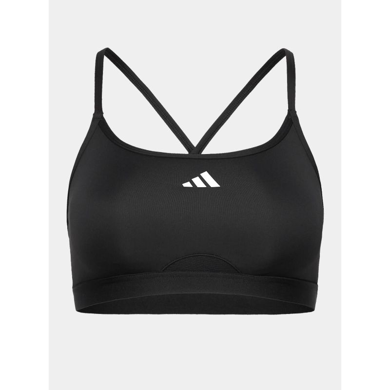 Brassières de sport 3 bandes aeroreact noir femme - Adidas