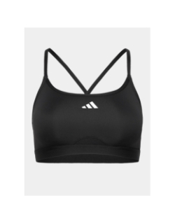 Brassières de sport 3 bandes aeroreact noir femme - Adidas