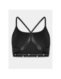 Brassières de sport 3 bandes aeroreact noir femme - Adidas