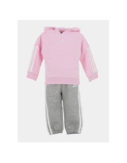 Ensemble de survêtement rose et gris enfant - Adidas