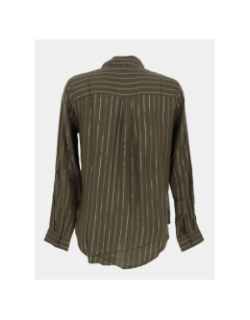Chemisier rayé sabrina kaki femme - Only