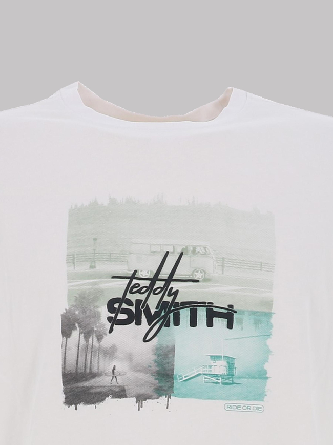 T-shirt à manches courtes t-boby blanc homme - Teddy Smith
