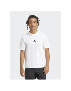 T-shirt logo brodé blanc homme - Adidas