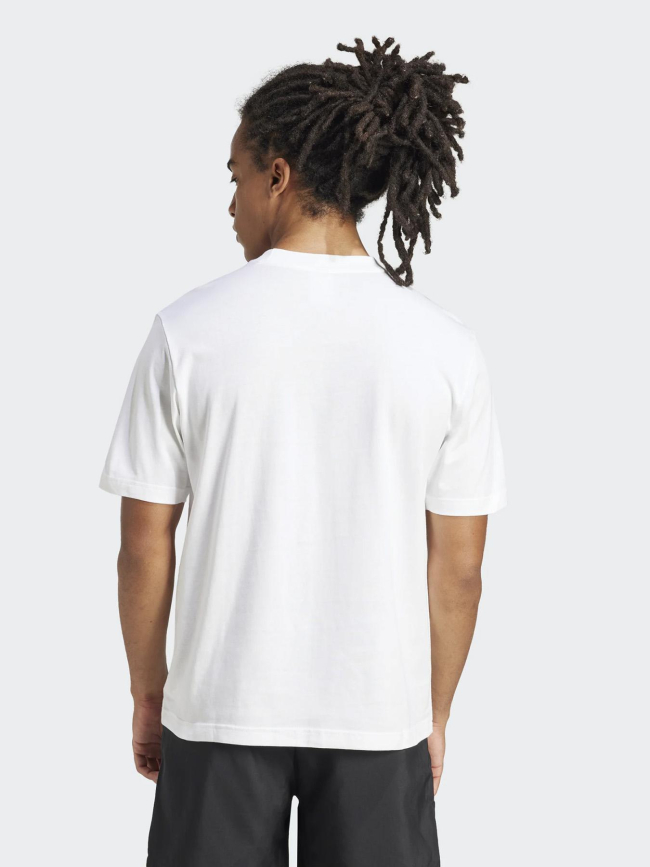T-shirt logo brodé blanc homme - Adidas
