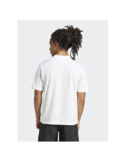 T-shirt logo brodé blanc homme - Adidas