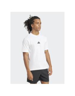 T-shirt logo brodé blanc homme - Adidas