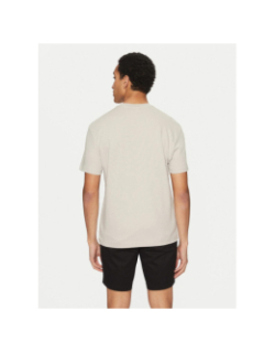 T-shirt micro logo interlock gris homme - Calvin Klein