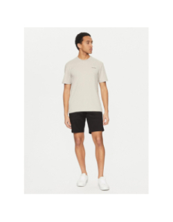 T-shirt micro logo interlock gris homme - Calvin Klein
