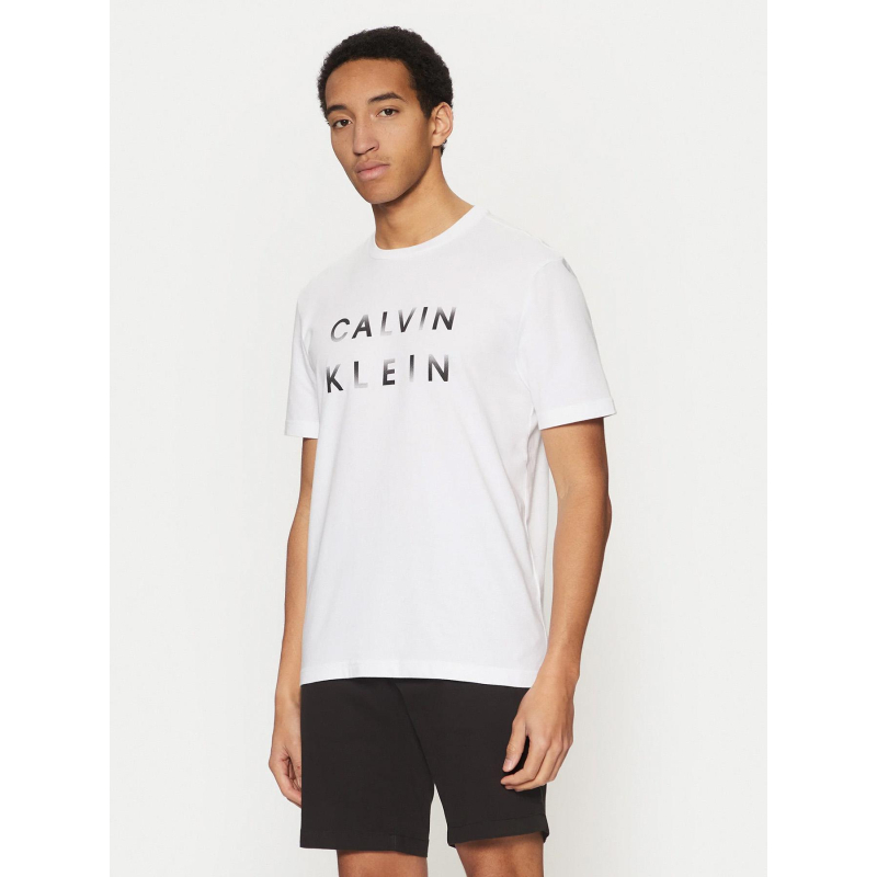 T-shirt enlarged logo blanc homme - Calvin Klein