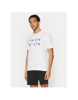 T-shirt enlarged logo blanc homme - Calvin Klein