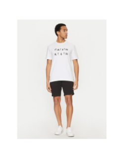 T-shirt enlarged logo blanc homme - Calvin Klein