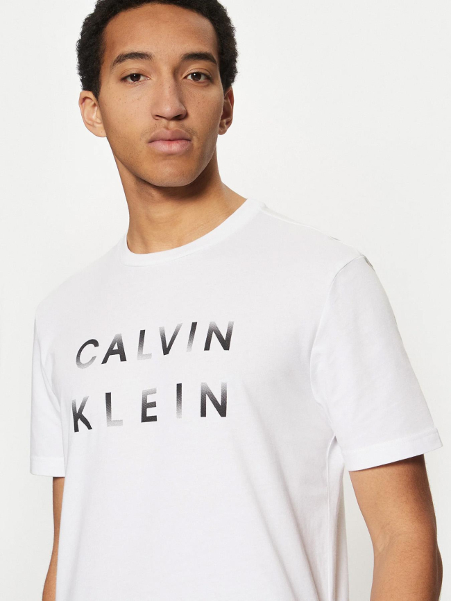 T-shirt enlarged logo blanc homme - Calvin Klein