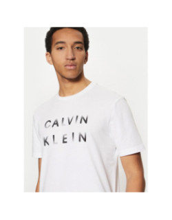 T-shirt enlarged logo blanc homme - Calvin Klein