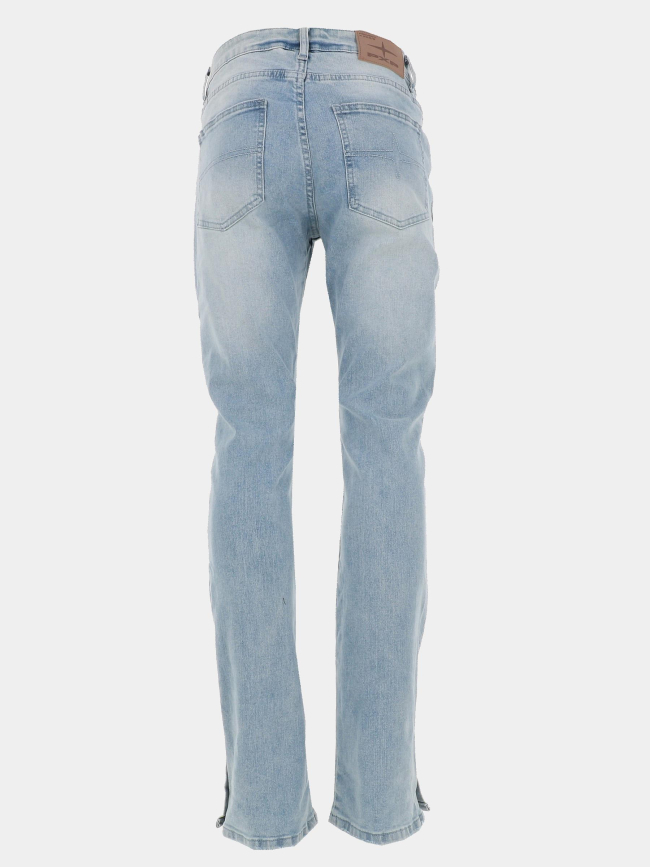 Jean droit bas boutonné bleu clair homme - Project X Paris