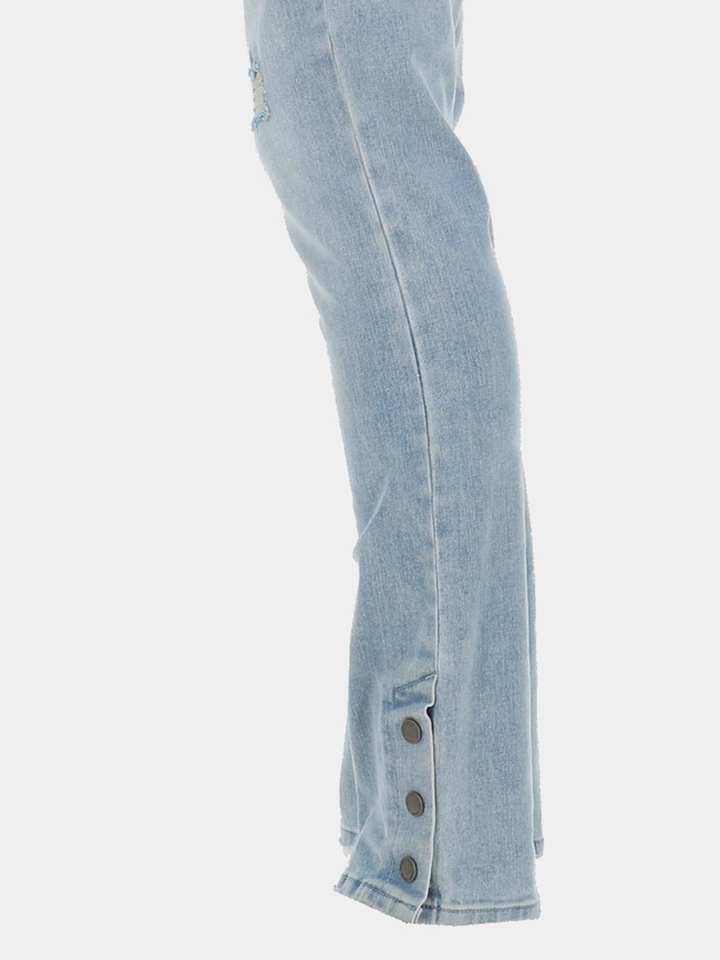 Jean droit bas boutonné bleu clair homme - Project X Paris