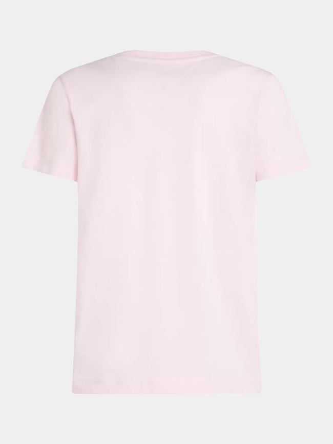 T-shirt monogramme th brodé rose homme - Tommy Hilfiger