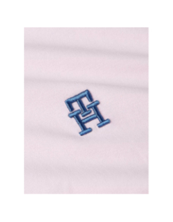 T-shirt monogramme th brodé rose homme - Tommy Hilfiger