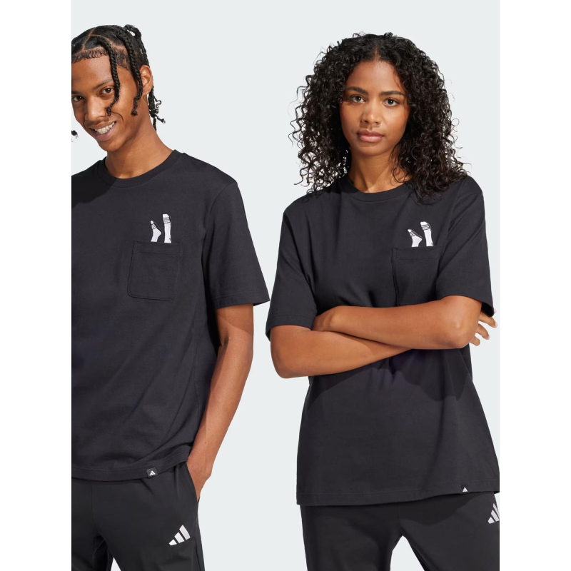 T-shirt slide pocket noir homme - Adidas
