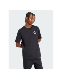 T-shirt slide pocket noir homme - Adidas