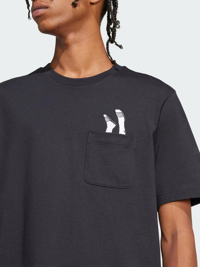 T-shirt slide pocket noir homme - Adidas