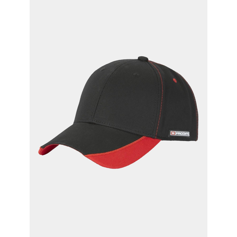 Casquette ajustable noir et rouge - Facom
