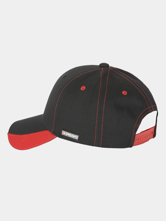 Casquette ajustable noir et rouge - Facom
