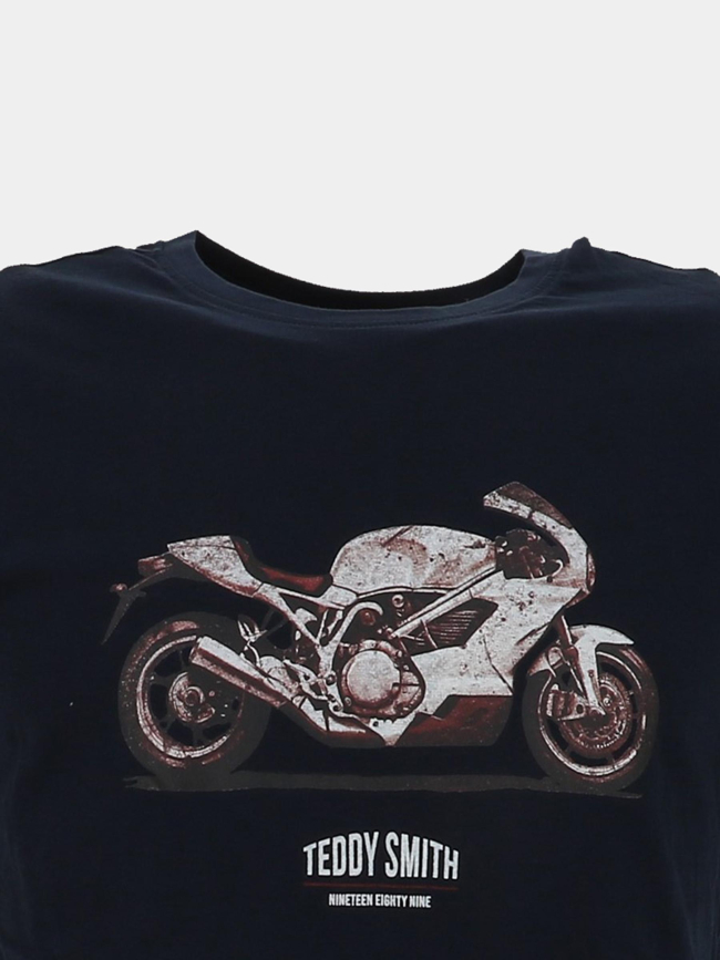 T-shirt à manches courte t-carser bleu marine homme - Teddy Smith