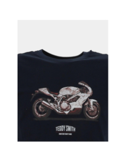 T-shirt à manches courte t-carser bleu marine homme - Teddy Smith