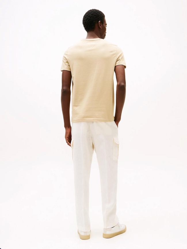 T-shirt uni logo core kaki homme - Tommy Hilfiger