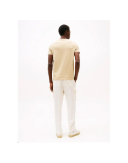 T-shirt uni logo core kaki homme - Tommy Hilfiger