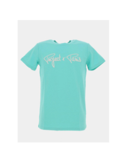 T-shirt logo brodé vert homme - Project X Paris