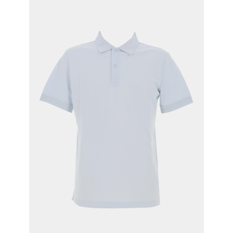 Polo slim en piqué thermo tech bleu clair homme - Calvin Klein