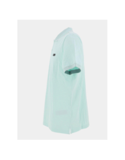 Polo stretch en piqué turquoise homme - Calvin Klein