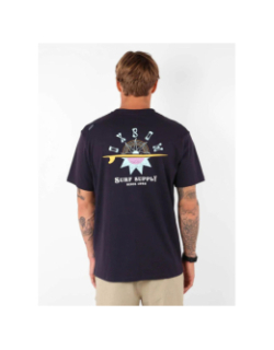 T-shirt à manches courtes sandbar bleu marine homme - Oxbow