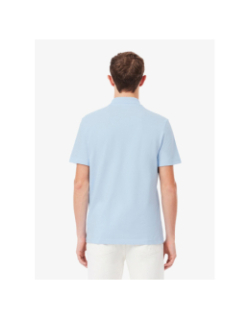 Polo regular fit en coton mélangé bleu ciel homme - Lacoste