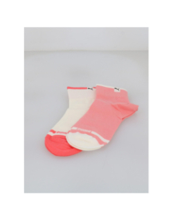 Pack 2 paires de chaussettes heritage rose beige femme - Puma