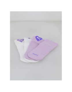 Pack 2 paires de chaussettes heart logo violet blanc fille - Puma