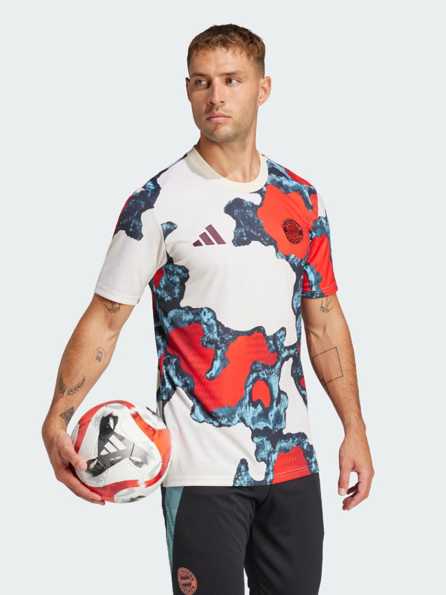 Maillot d'échauffement FCB 24/25 multicolore homme - Adidas