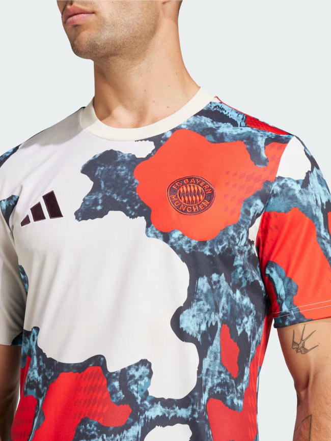 Maillot d'échauffement FCB 24/25 multicolore homme - Adidas