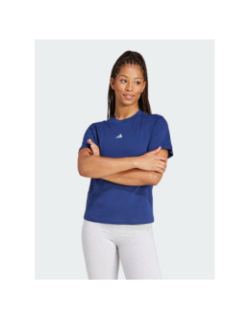 T-shirt à manches courtes petit logo bleu marine femme - Adidas