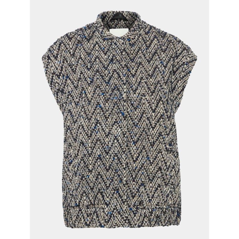 Veste sans manches ihfonavi wa bleu marine femme - Ichi