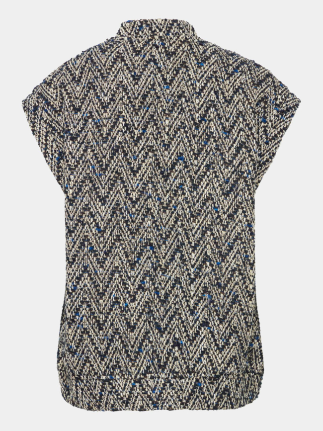 Veste sans manches ihfonavi wa bleu marine femme - Ichi