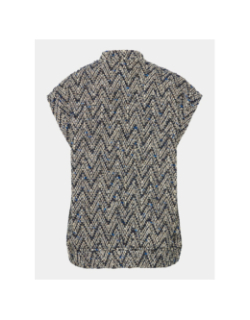 Veste sans manches ihfonavi wa bleu marine femme - Ichi