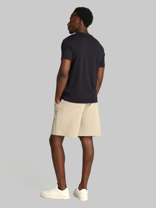 T-shirt à manches courtes double logo noir homme - Calvin Klein