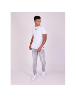 Jean skinny effet usé gris homme - Project X Paris