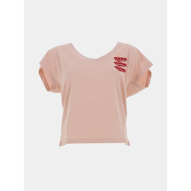 T-shirt à manches courtes onlcollie life rose femme - Only